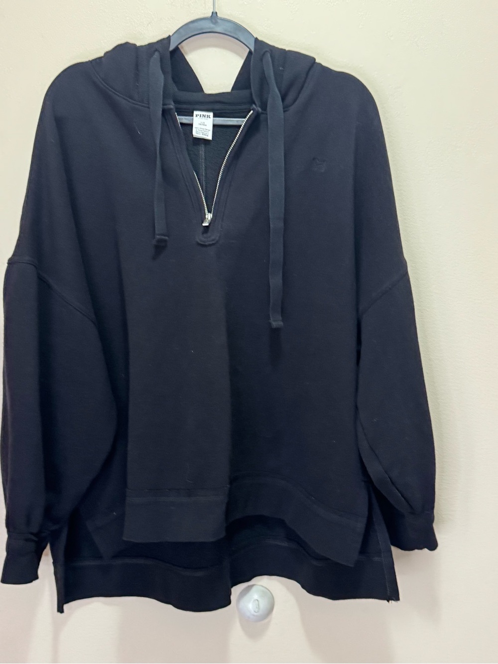 Victoria's Secret PINK Campus Fleece Tunic Hoodie